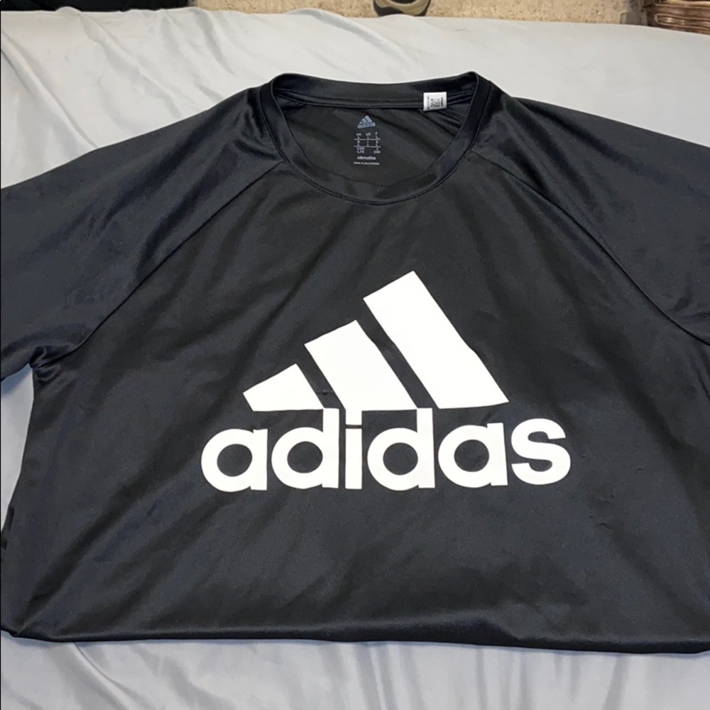 Large Black Adidas T Shirt